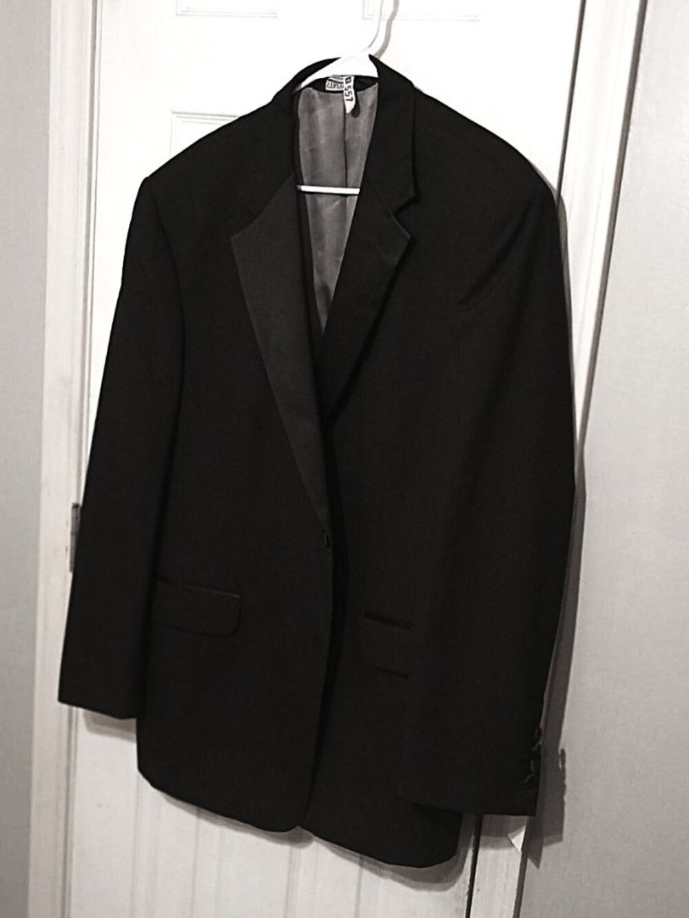 Stafford FoemalWear Men One Button Black Tuxedo Jacket Only  44R